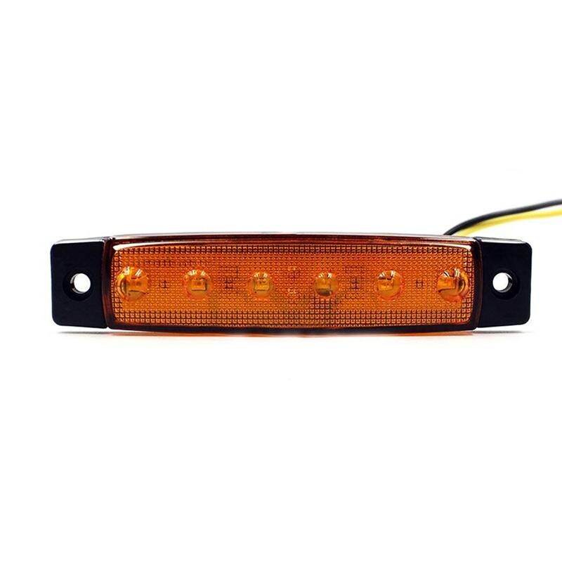 30 st 6 led 12v släpvagn bakljus ersättning led släp bakljus blinkers bromsmarkering (blandad färg)