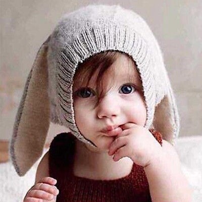 bébé trucs accessoires infantile bébé filles garçons unisexe lapin chapeaux longues oreilles Rabiit tricoté casquettes pâques chapeaux pour 3-24M