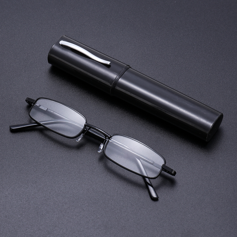Draagbare Leesbril Ultralight Compact Verziendheid Bril Metalen Presbyopie Lezers Met Dioptrie Plus + 1.0 ~ + 4.0 Voor Vrouwen mannen
