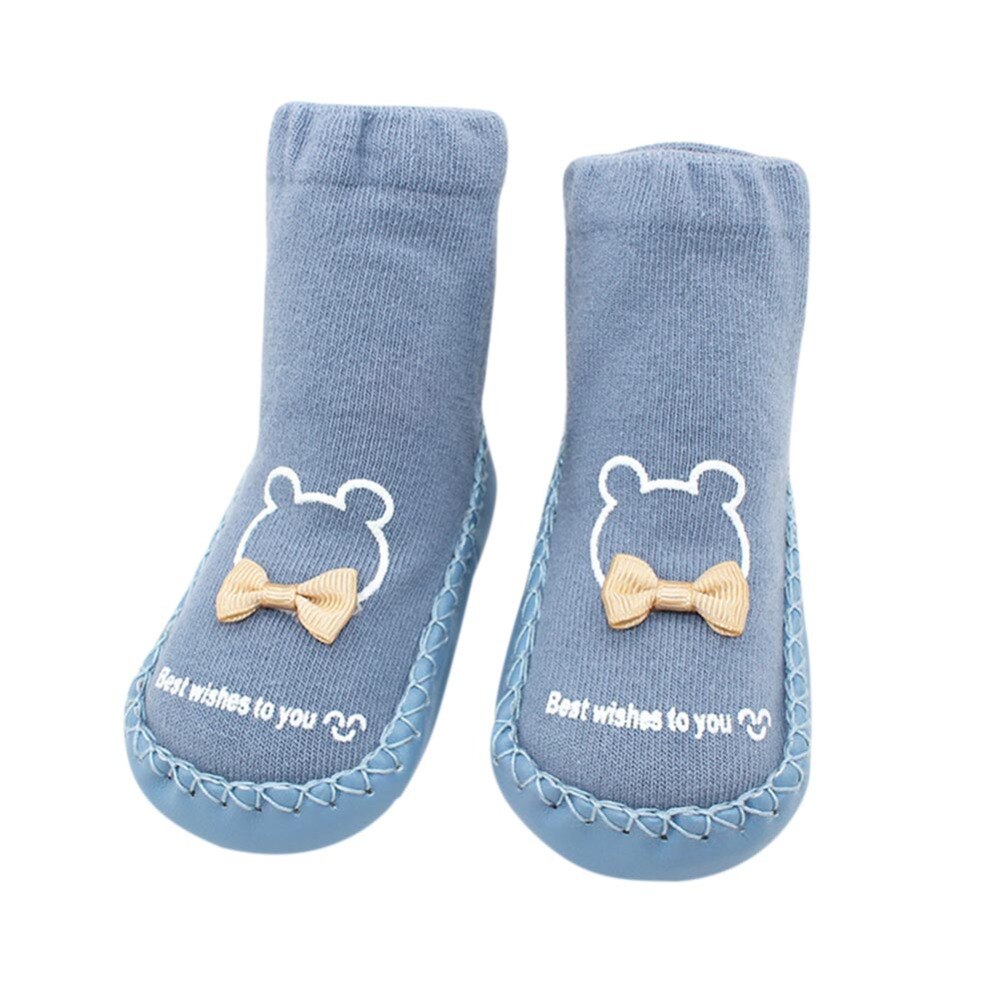 Peuter Baby Floor Sokken Klassieke Zachte Warme Baby Meisjes Jongens Katoen Socking Anti-Slip Pretty Cute Warm Herfst En winter Sokken *