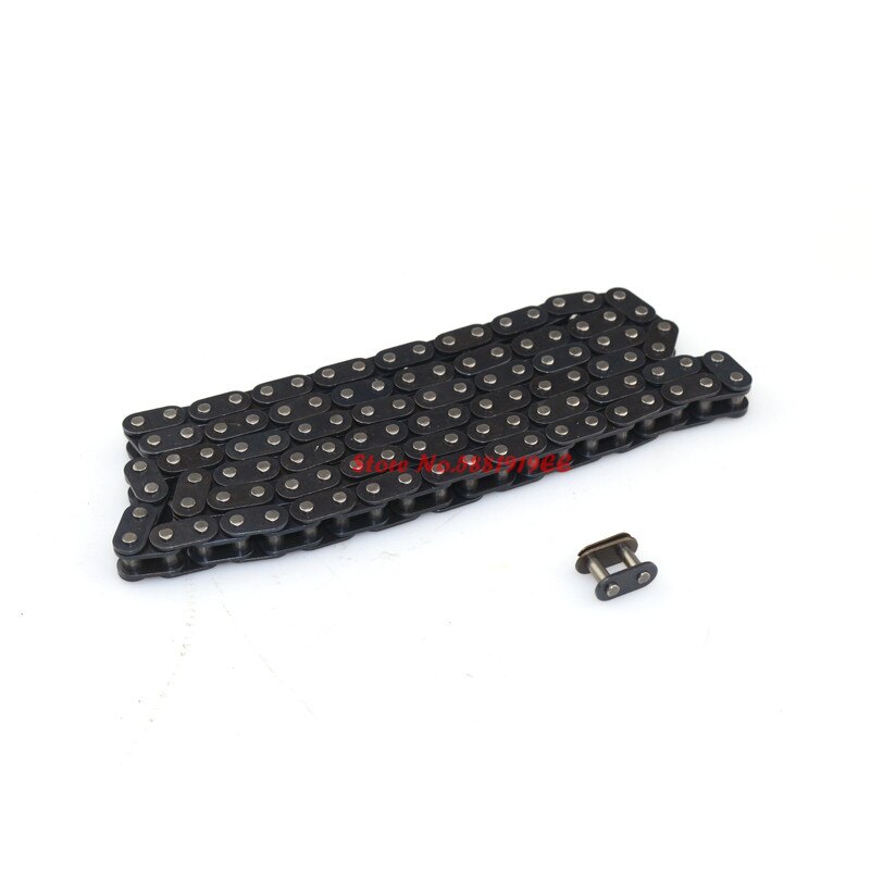 Cadena T8F con conexión maestra de repuesto para Mini moto de cross Quad ATV 47cc 49cc Minimoto Pocket Bikes 136 links