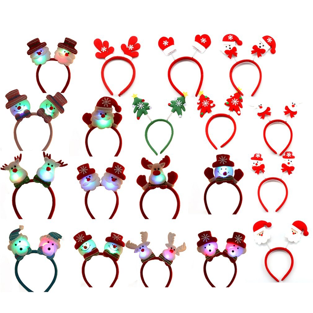 1pcs Christmas Headband Hair Accessories Deer Ears For Kids Adult Christmas Party Deals Santa Xmas Hair Band Clasp Headwear
