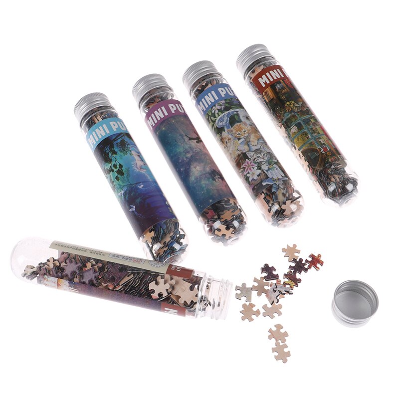 150Pcs Mini Test Tube Puzzle Oil Painting Jigsaw Educational Toy For Adults Kids