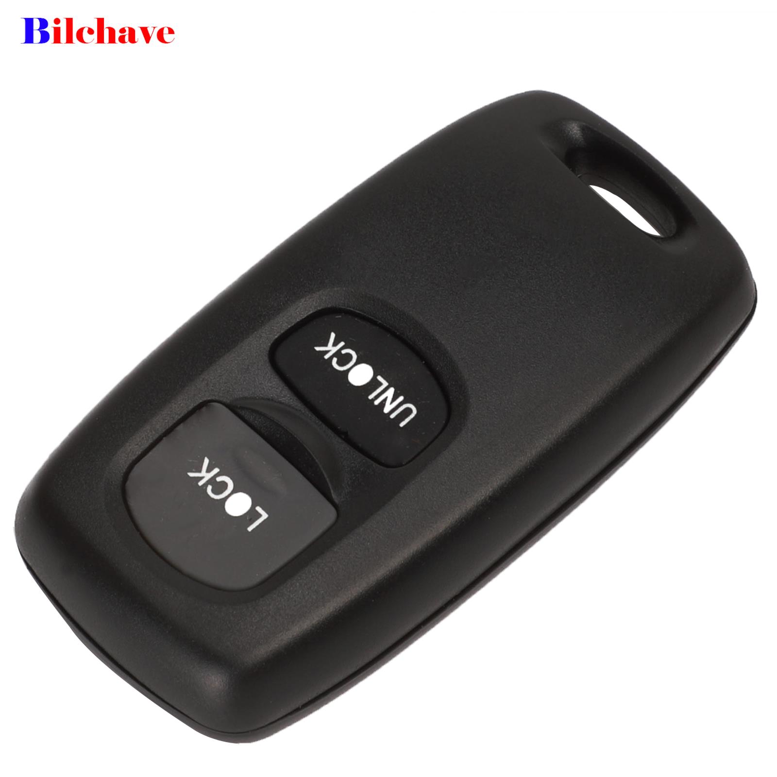 Bilchave Replacement 2/3 Buttons Keyless Entry Remote Key Shell Fob For Mazda 2 3 6 Series 2004 2005 2006 2007