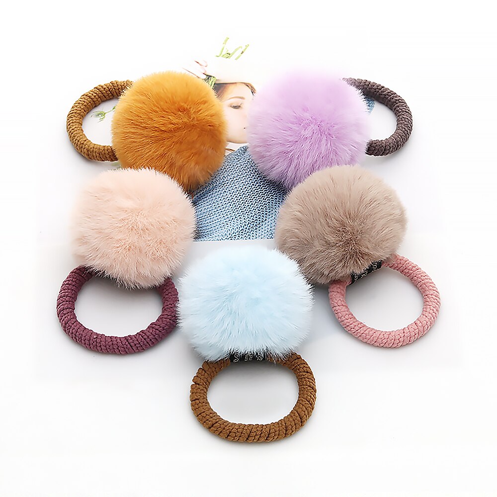 10 pz/lotto Palla di Pelo Legami Elastici Delle Ragazze coda di cavallo titolare Bambini Elastico Dei Capelli Corda Dei Capelli impostato Accessori per La Bella Ragazza delle donne