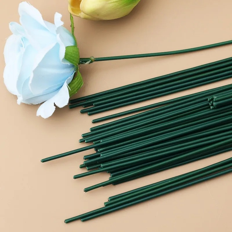 30/40cm Zielone Patyczki robić Kwiatów DIY Drut robić Kwiatów Szydełkowe Kwiaty Palik robić Tworzenia Kompozycji Kwiatowych Narzędzia robić Florystyki Taśma Florystyczna