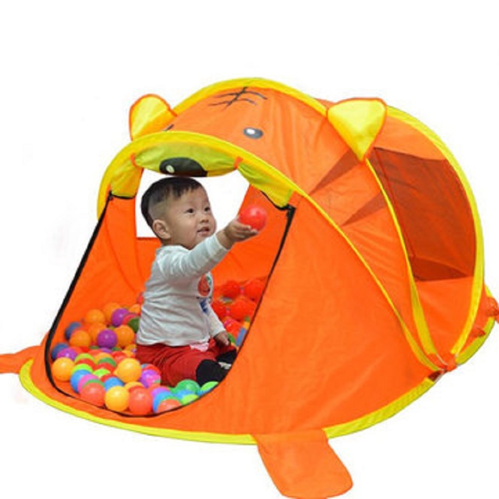 Hus tält kartong tiger spel tält för barn tipi tält för barn torr pool med bollar barn hus rum baby leksaker för pojkar