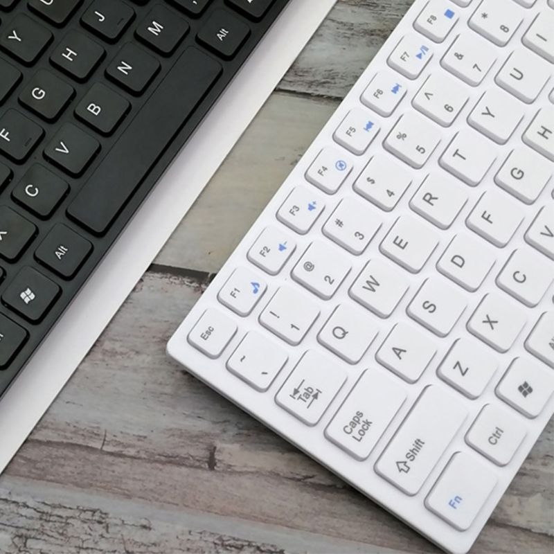 Universelle Leise Ultra-dünne 2,4G kabellos Tastatur und Maus einstellen für Laptop PC Computer