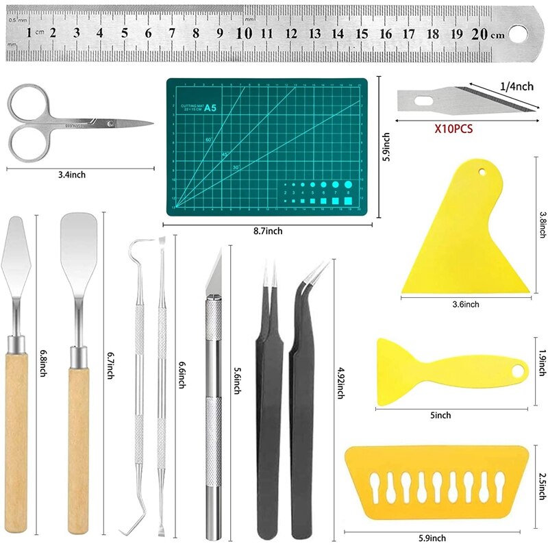 Weeding Tools for Vinyl Craft Weeding Tools Stainless Steel Craft Basic Set Tools Kits for Weeding Vinyl,Adhesive Vinyl