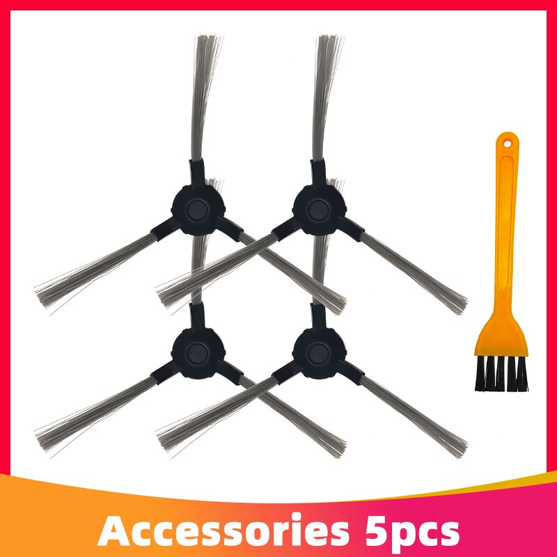 Brush + Filter + Mop Cloth for Proscenic 780T 790T Robotic Vacuum Cleaner Replacement Parts Kits Main Side Brush Hepa Filter: Set 7