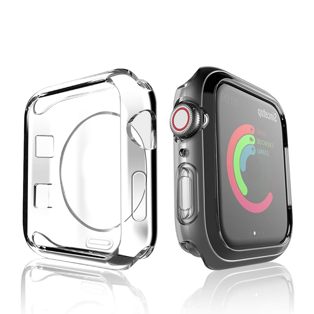 Ultradunne Case Voor Apple Horloge Serie 6 5 4 3 2 Soft Tpu Geen Scherm Cover Clear Screen Protector cover Beschermhoes