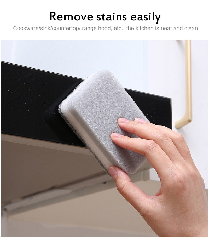 5 unids/set casa doble limpieza lateral esponja estropajo esponjas de limpieza Accesorios para el hogar Limpieza de cocina y baño herramientas