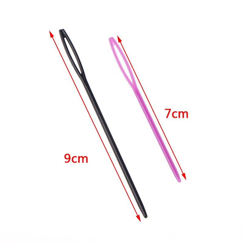 Juego de agujas de coser de ojo grande, agujas de plástico para costura de lana, tapiz de bordado, 10 unidades
