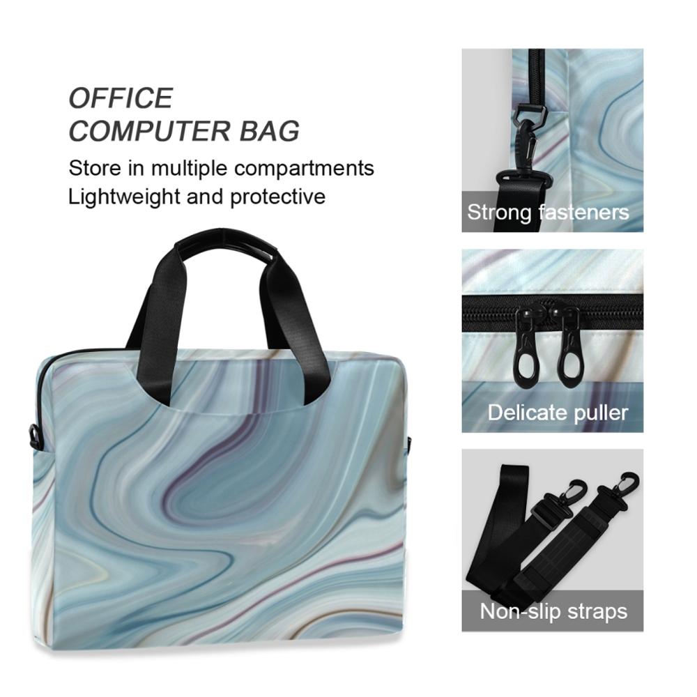 Laptop Shoulder Bag Laptop Sleeve Case 13 14 15 16 Inch For Notebook Computer Bag For MacBook Air 13 Marble Briefcase
