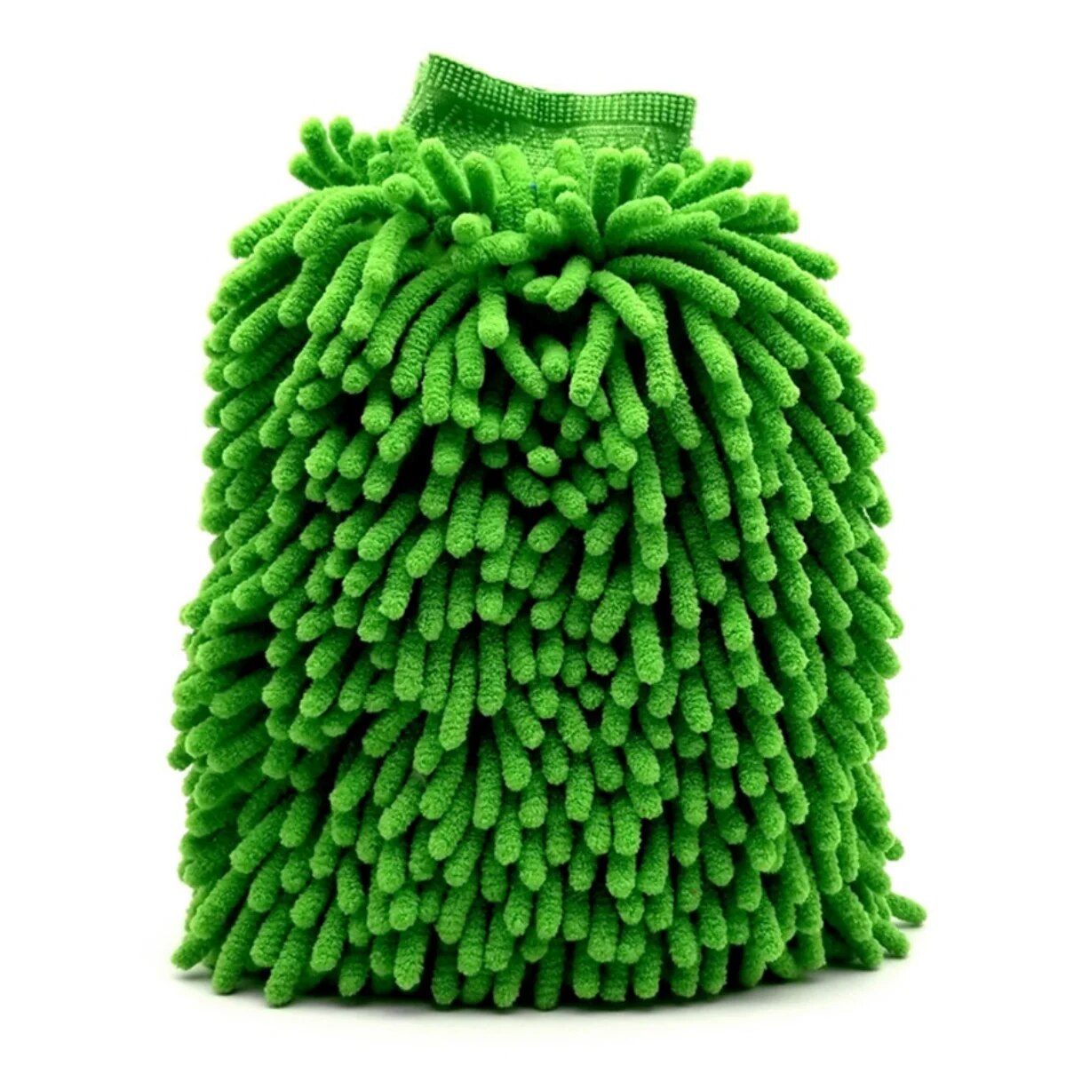 Guante de microfibra para lavado de coches, guantes de chenilla de doble cara para coche, esponja de lavado Ultra absorbente para coche, limpieza de microfibra sin arañazos para coche: Verde