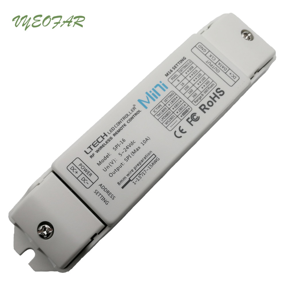 SPI-16+M16 LED SPI controller Dream Magic Pixel Controller RF Remote ws2812/2811/2801,TLS3001,LPD6803,9813 Driving IC