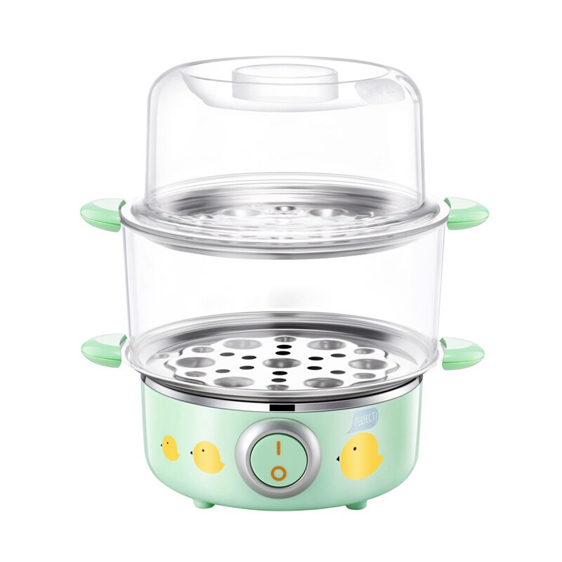 DMWD Stainless Steel Electric Cooker 220V 2 Layer Breakfast Machine Rapid Egg Cooker Egg Custard Steamer Food Heater