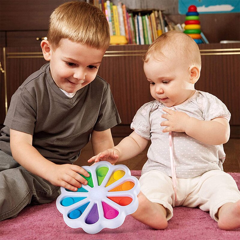 Simple Dimple Fidget Toy Fat Brain Toys Stress Relief Hand Toys For Kids Easy To Use Soft Silicone Decompression Antistress Toys