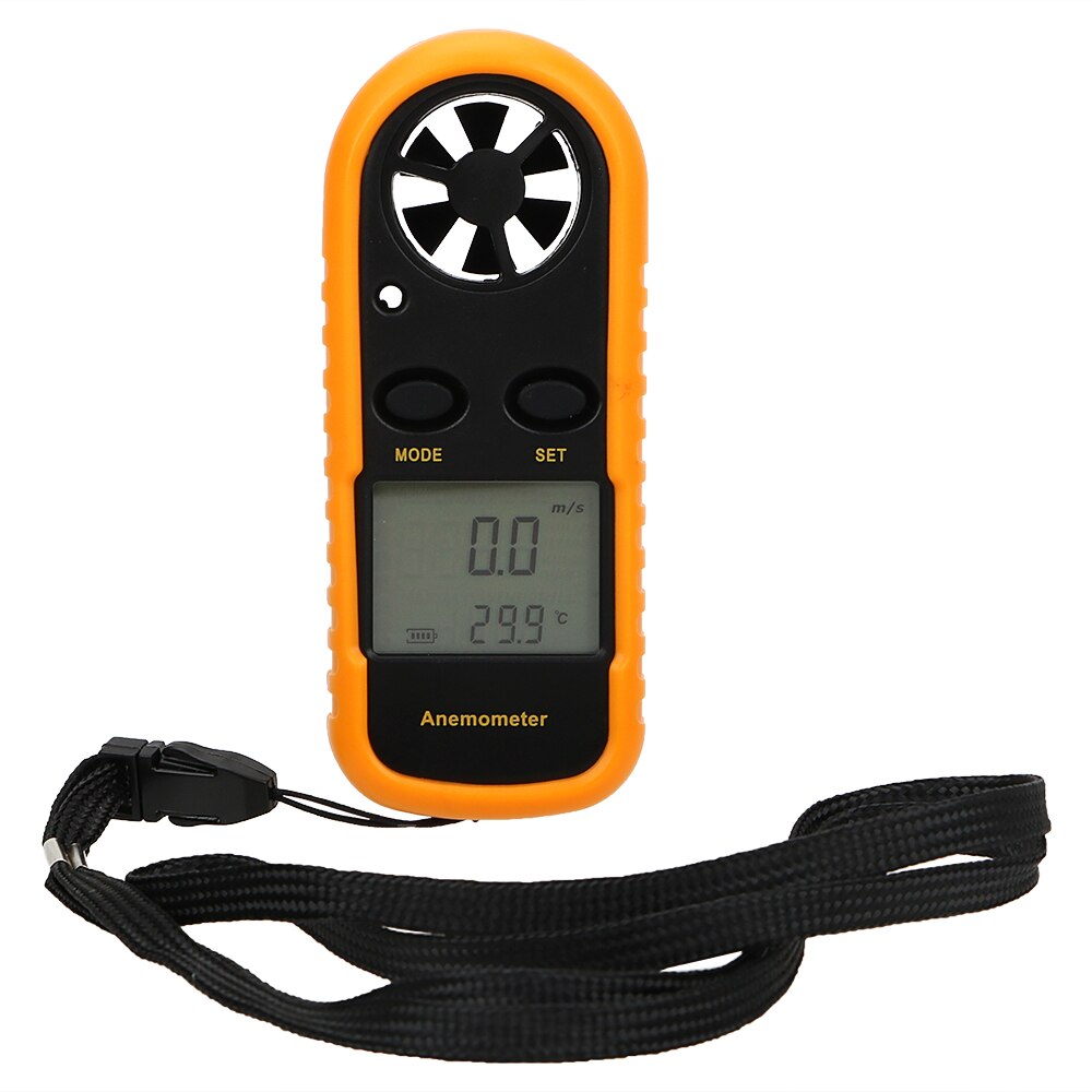 Pocket Smart Wind Speed Gauge Meter Wind Thermometer Anemometer Digital Display High Precision Hand-held 0-30m/s