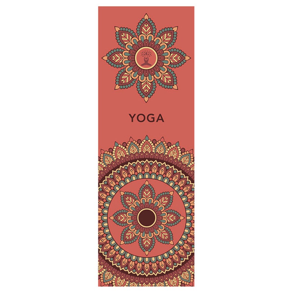 Toalla de microfibra para Yoga y Pilates, manta suave y cómoda con estampado deportivo, absorción del sudor, 185x63cm: Red Heart Lotus