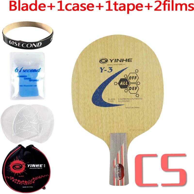 Galaxis Milchstraße Yinhe Y-3 Y 3 Y3 5 Holz + 2 Kohlenstoff Allround Tischtennis Klinge für Tischtennis Schläger: CS mit YM Fall