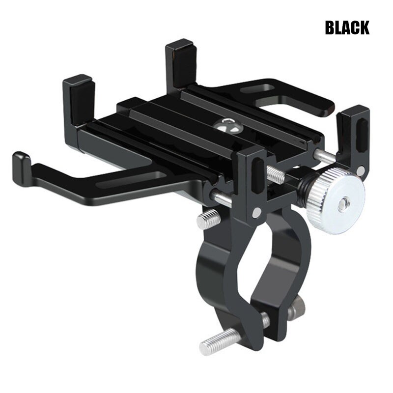 ARVIN Aluminium Motocycle Fiets Mobiele Telefoon Houder Stand Voor iPhone 8 P XR Sansung S9 Mountainbike Stuur GPS Beugel mount: Black