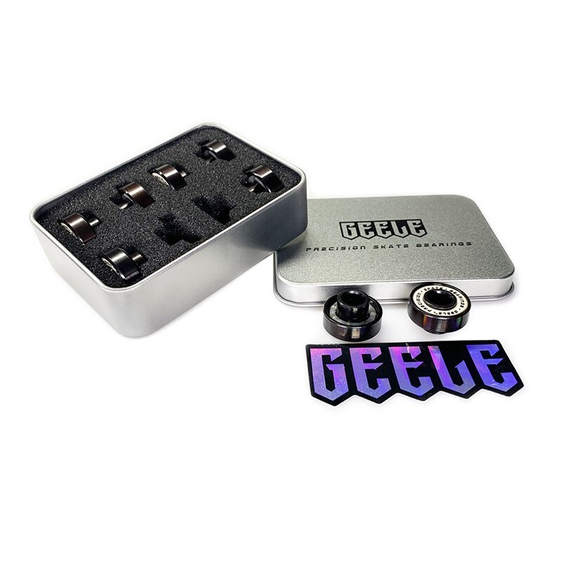 GEELE Skateboard Parts Bearings Double Roller Skate Longboard Bearings ABEC-11 High Speed Skates Board: Default Title