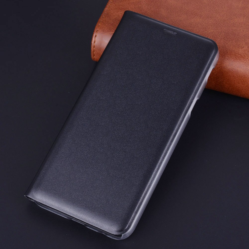 360 Full Cover Leather Phone Case For Samsung Galaxy J6 J 6 SM J600 J600F J600G SM-J600 SM-J600FN Flip Wallet Case Funda: Black
