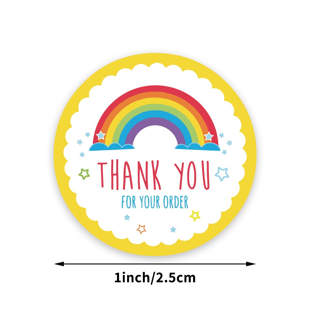 500Pcs Thank You For Your Order Stickers And Card ... – Grandado