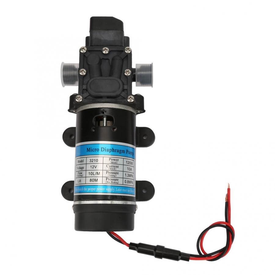 12V/24V 10A/5A 120W Electric Water Pump 10L/m Self Priming Diaphragm Pump for High Pressure Washer for High PressureWasher