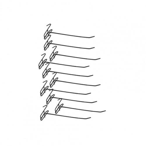 10Pcs Hooks Wear-resistant Removable Metal Stable Hangers Pictures Hanger Wall Storage Organizer for Home Storage: Blue