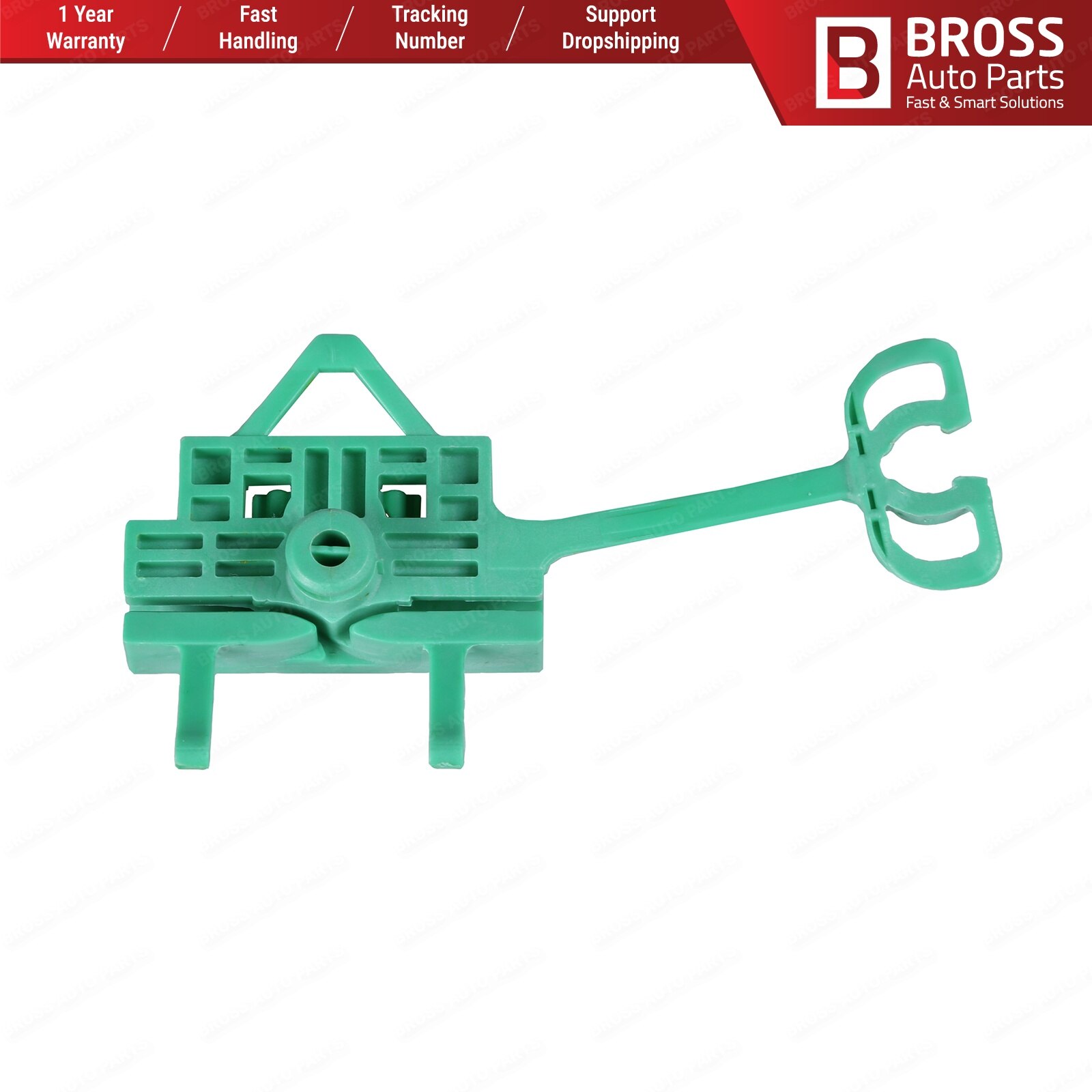 Bross Auto Parts BWR165 Electrical Power Window Regulator Clip Front Right Door 51892560, 5189651 for Fiat Linea 2007