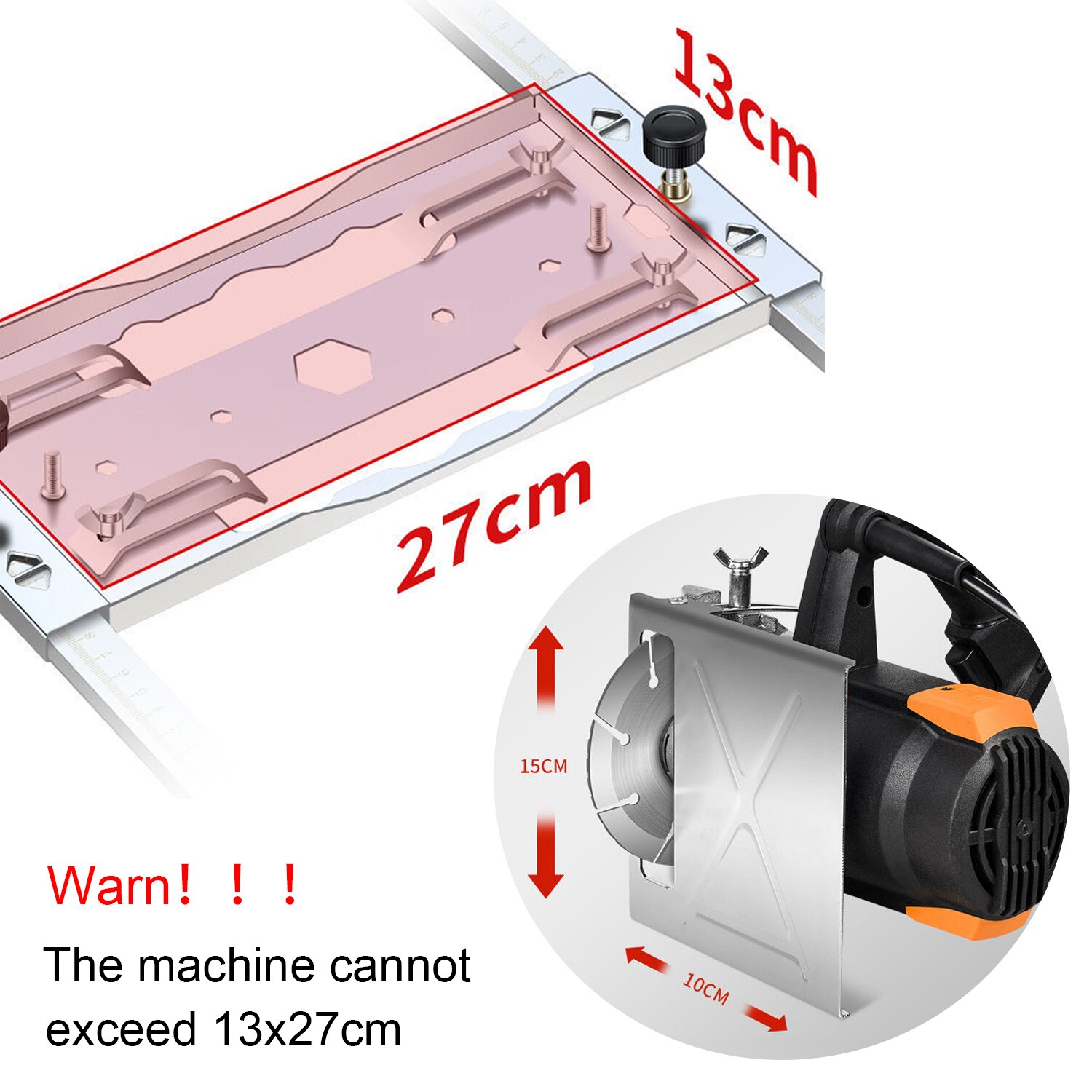 Máquina de corte guía de posicionamiento, herramienta para cortar madera, sierra Circular eléctrica, enrutador de carpintería