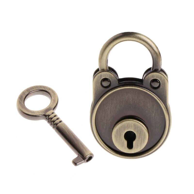 Beer Vintage Oude Antieke Stijl Mini Archaize Hangsloten Sleutel Slot Met Sleutel
