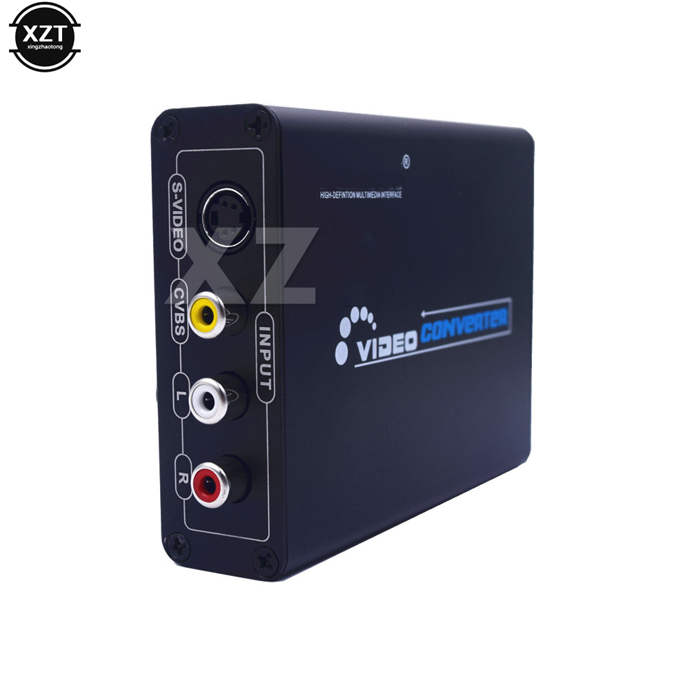 AV S-Video CVBS Konverter Audio HDMI-kompatibel zu S VIDEO + S S VIDEO Composite Switcher Adapter upscaler HD 3RCA