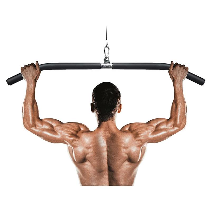 Pull-up Bar Disassemble Bicep Bar Back Tension Lever Shoulder Pull Rod Lever Weight Lifting Accessory Back Training Devices