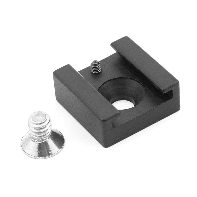 Jadkinsta Koude Schoen Mount Adapter Basis Met 1/4 &quot;Montage Schroef Voor Camera Kooi Flash Led Light Microfoon Flitsschoen adapter: Default Title