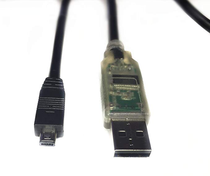 USB RS232 to Mini 4p adapter cable FTDI Programming Cable and Remote Control for Uniden Scanner USB-1 Replacement