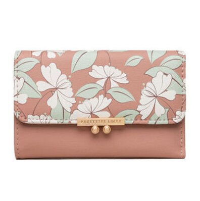 zero wallet small fresh wallet women short three folding Korean version of the lovely student wallet free of: The picture color 3