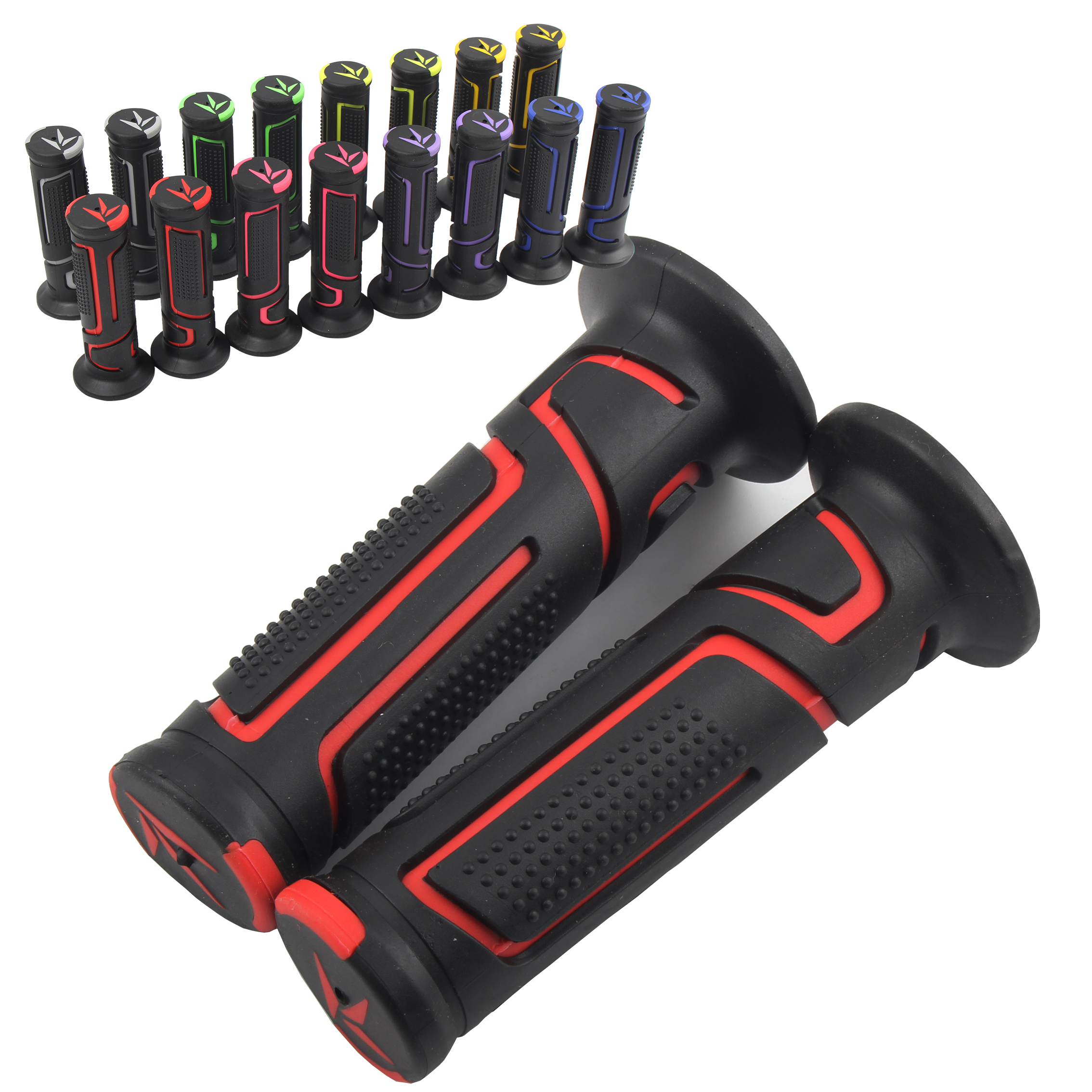 Empuñaduras universales de 22mm y 24mm, empuñaduras de manillar de motocicleta Dirt Pit Bike, manija de freno de motocicleta para Yamaha Kawasaki Suzuki