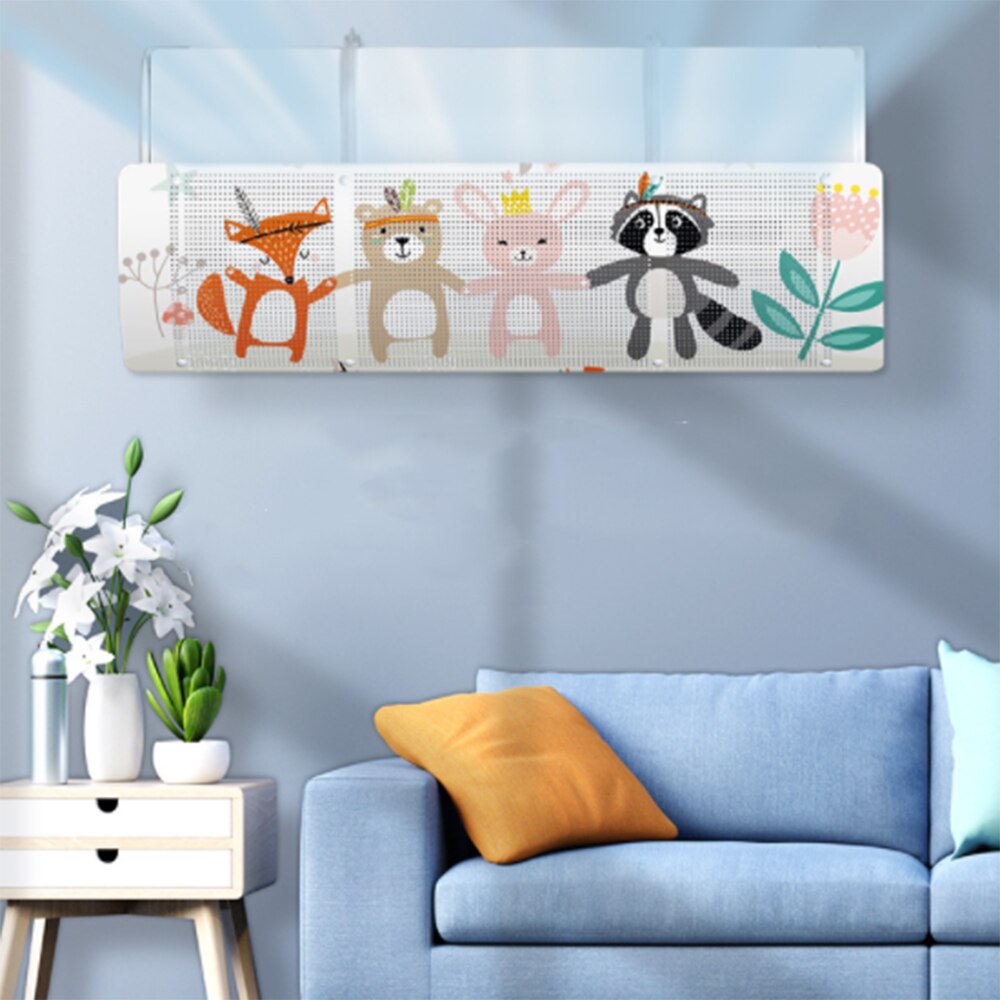 Adjustable Air Conditioning Cover Wind Deflector Windshield Air Conditioner Tools Air Baffle Shield Home Office Accessories