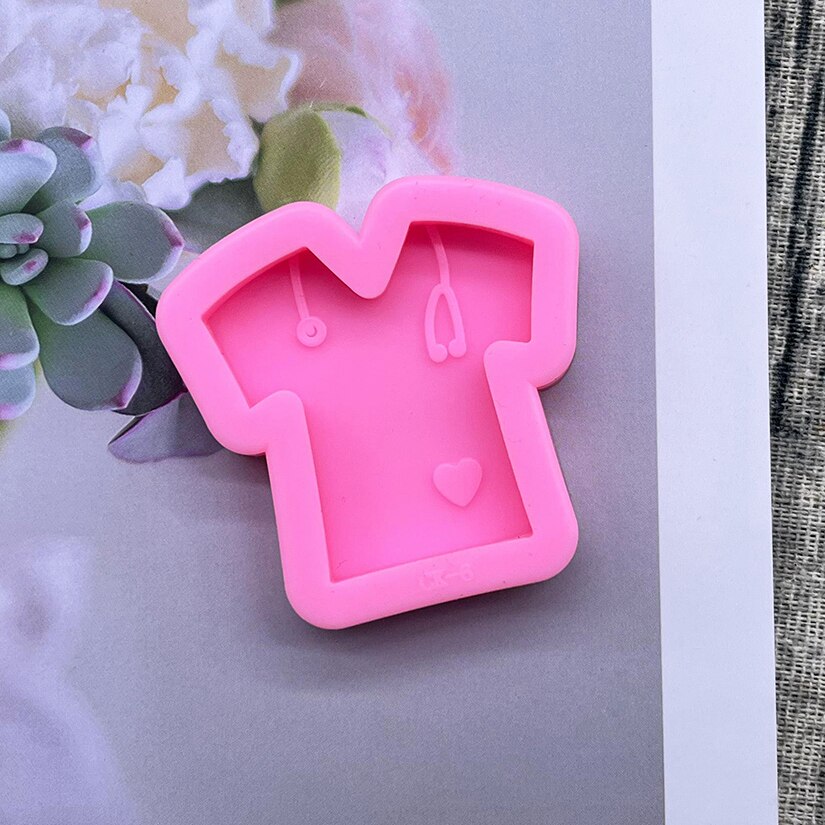 Sjuksköterska uniform silikonform sugarcraft fondant tårta dekorationsverktyg cupcake choklad bakform