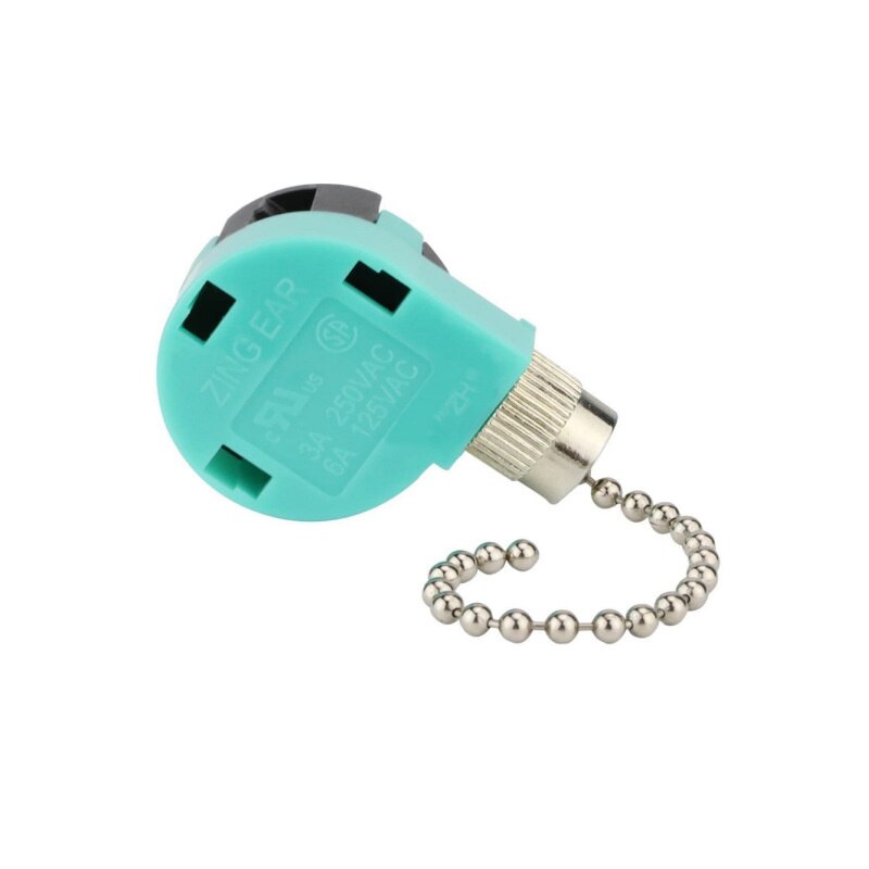 Ceiling Fan Switch 3 Speed 4 Wire Zing Ear ZE-268S6 Fan Pull Chain Switch Replacement Speed Control Switch: A2