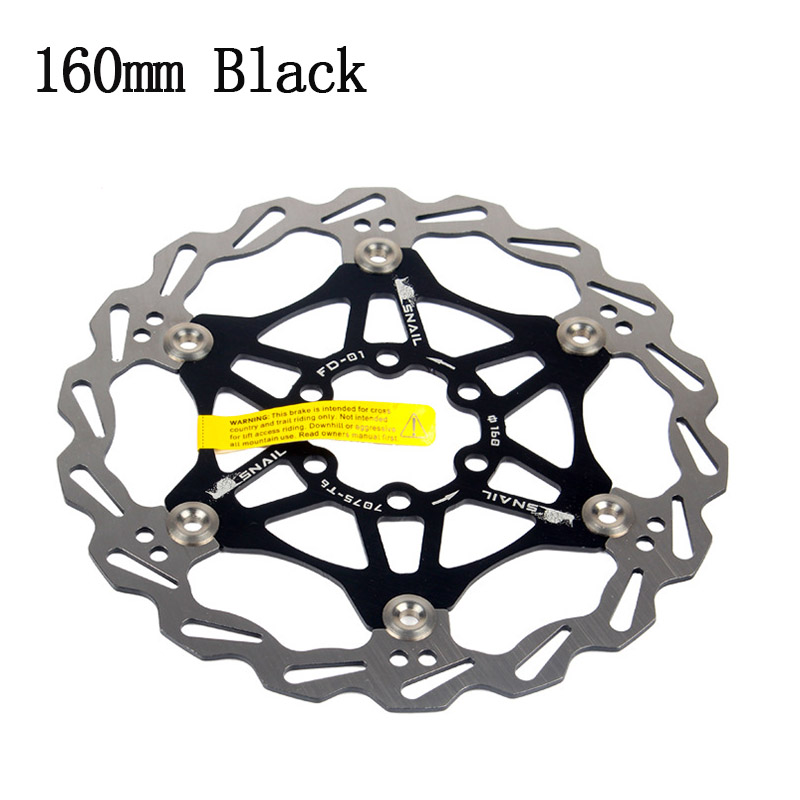 Rotor de freno de disco SNAIL para bicicleta de montaña, Rotor flotante, disipación de calor, rotor de acero inoxidable de 140/160mm, 180/203mm, accesorios para ciclismo: violet