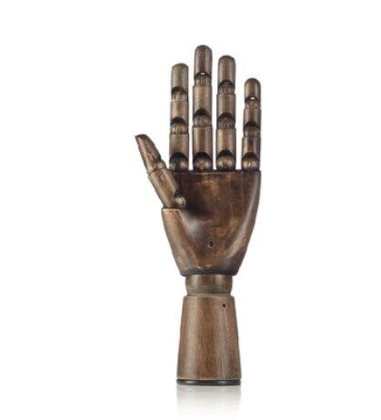 Mechanical Artificial Sketch Hand Model Activity Wooden Hand Mannequin For Shop Window Jewelry