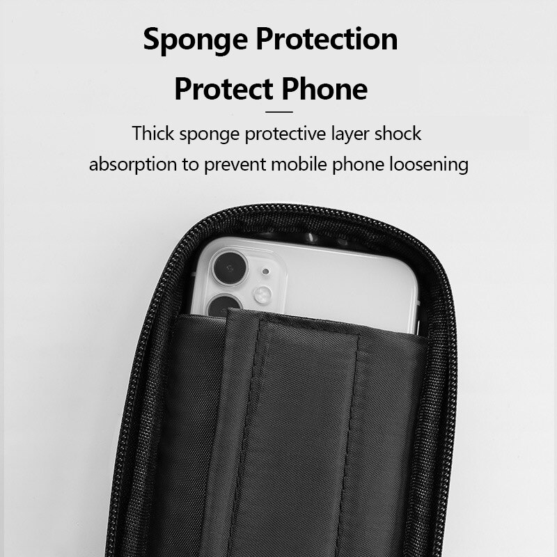 Waterproof MTB Mountain Bike Holder Frame Front Bag 6.5'' Bicycle Mobile Phone Holder Running Hiking Sports Stand Bag