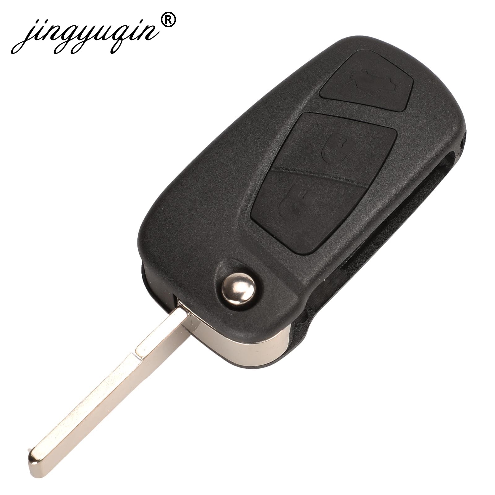 Jingyuqin 3 Knoppen Flip Sleutel Shell Voor Ford Ka Afstandsbediening Flip Sleutel Fob Behuizing Case Houder Vervanging