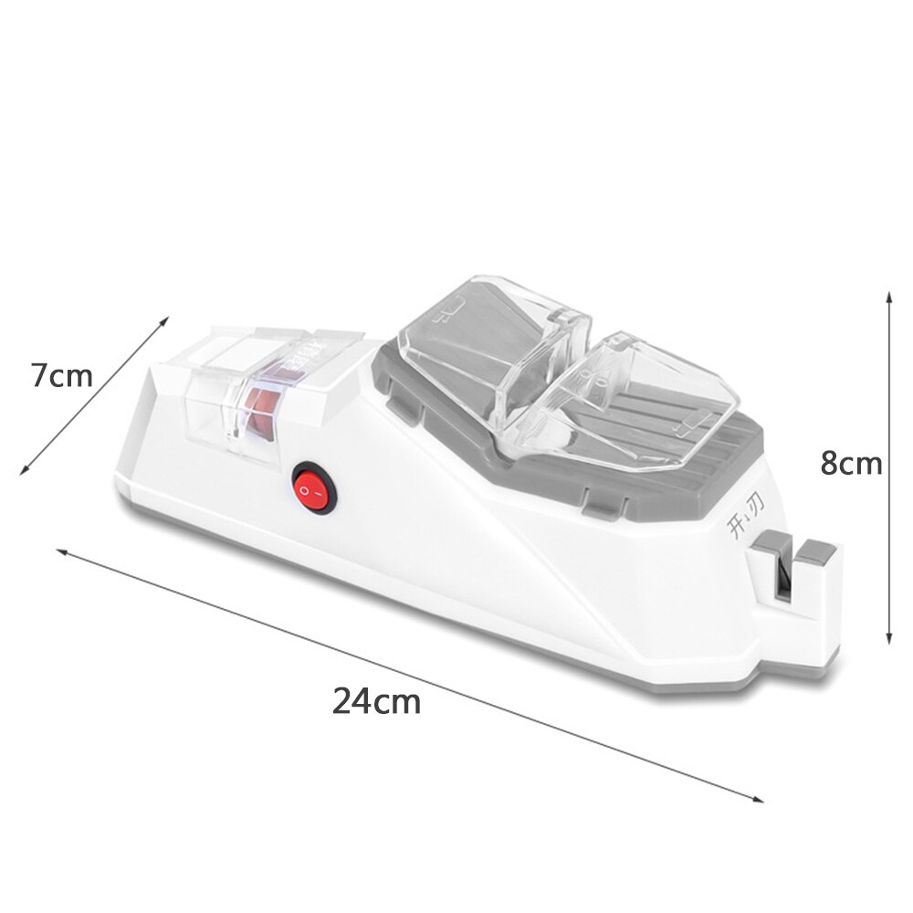 Aiguiseur de couteau automatique USB électrique pierre à aiguiser Fine cuisine professionnelle affûtage multifonctionnel outil de cuisine rapide: type 2