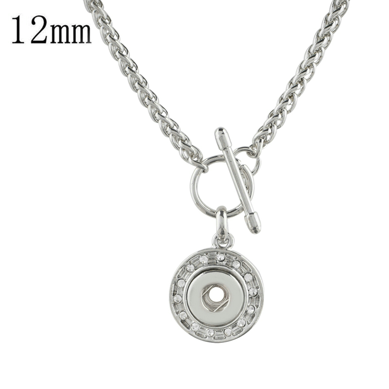 Collana con bottone a pressione 12mm gioielli fai da te KD3213