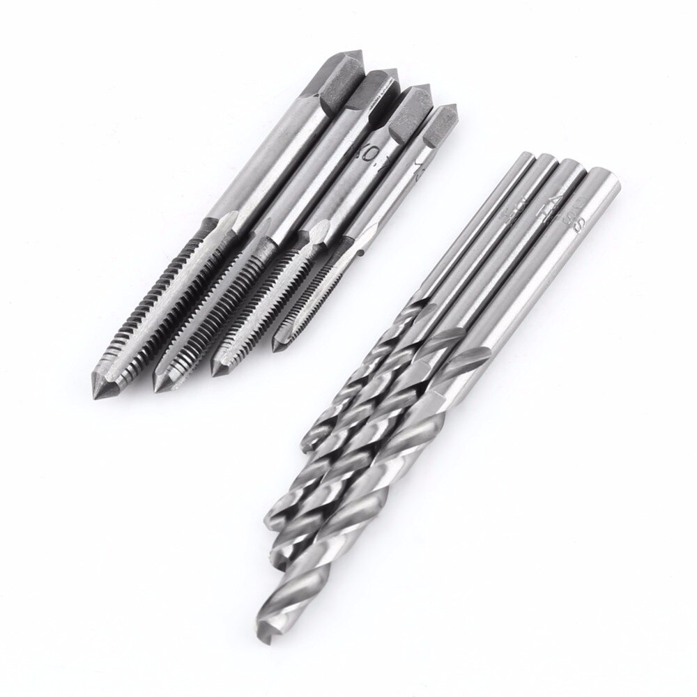 9 stks/set T Type Machine Hand Schroefdraad Kranen Ruimer M3/M4/M5/M6 Tap Set Met 4 stks Tapboren En Wrench